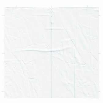 Partytent Zijwand 2 st 200 x 195 cm Wit PE en staal 3