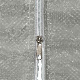 Partytent Zijwand 2 st 400 x 195 cm Lichtgrijs PE en staal 4