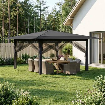 Paviljoen met 4 Zijwanden 4 x 4 m 1