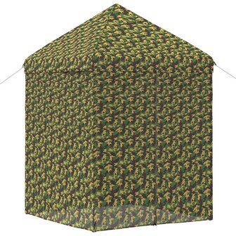 Tent met 4 Zijwanden 2 x 2 m Leger Camouflage 3