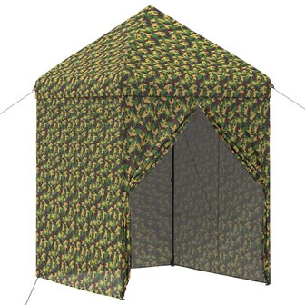 Tent met 4 Zijwanden 2,9 x 2,9 m Leger Camouflage 2