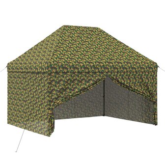 Tent met 4 Zijwanden 2,95 x 4,1 m Leger Camouflage 2