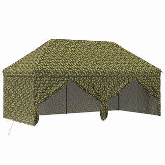 Tent met 4 Zijwanden 2,9 x 5,8 m Leger Camouflage 2
