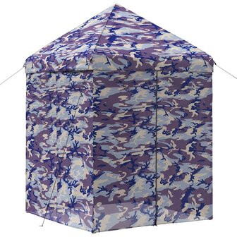 Pop-up Gazebo met 4 Zijwanden 2 x 2 m Blauw Camouflage 3