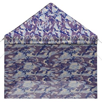 Pop-up Gazebo met 4 Zijwanden 2,9 x 4,3 m Blauw Camouflage 5