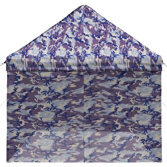 Pop-up Gazebo met 4 Zijwanden 3 x 6 m Blauw Camouflage 5
