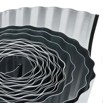 Grasrand 1000 x 15 x 0,03 cm Gegalvaniseerd staal zilver 8