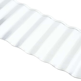 Grasrand 1000 x 25 x 0,03 cm Gegalvaniseerd staal zilver 7