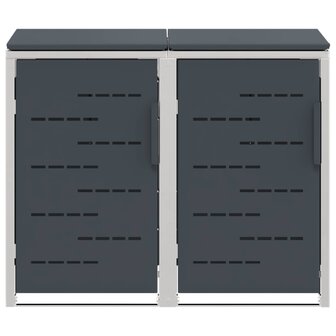 Containerombouw for 2 Bins 240L Roestvrij staal 7