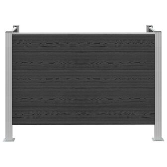 Afvalbak Schutting Grijs 161 x 85 x 115 cm Aluminium en WPC 4