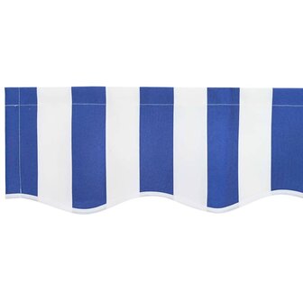 Luifeldoek volant Blauw en Wit 230 x 20 cm Polyester 5
