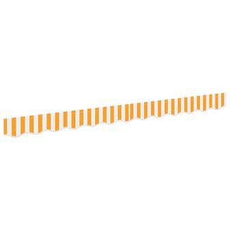 Luifeldoek volant Geel en Wit 230 x 20 cm Polyester 2