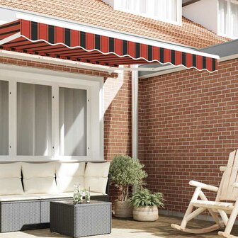 Luifeldoek volant Oranje en Zwart 330 x 20 cm 3