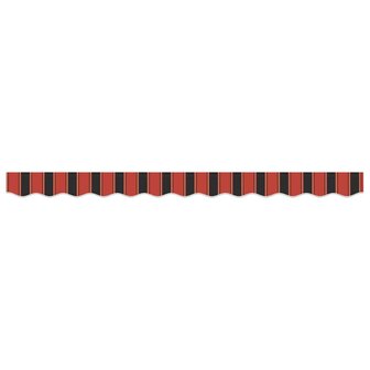 Luifeldoek volant Oranje en Zwart 330 x 20 cm 4