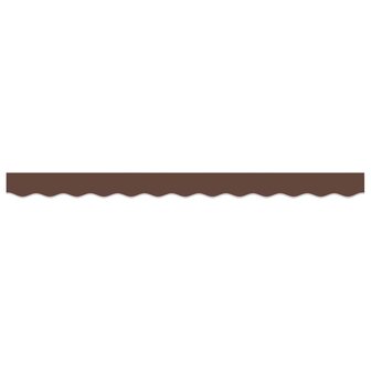 Luifeldoek volant Bruin Streep 230 x 20 cm Polyester 3