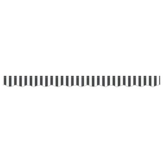 Luifeldoek volant Antraciet en Wit 230 x 20 cm 4