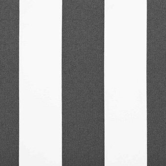 Luifeldoek volant Antraciet en Wit 230 x 20 cm 7