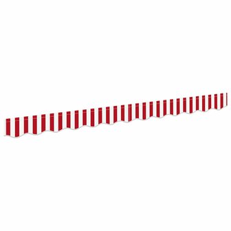 Luifeldoek volant Rood en Wit 230 x 20 cm Polyester 2