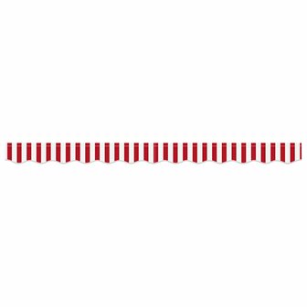 Luifeldoek volant Rood en Wit 230 x 20 cm Polyester 4
