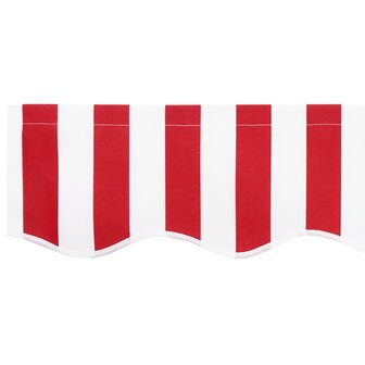 Luifeldoek volant Rood en Wit 230 x 20 cm Polyester 5