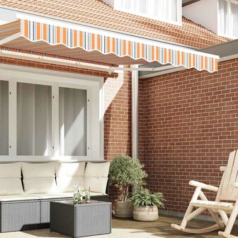 Luifeldoek volant Meerkleurig 230 x 20 cm Polyester 3
