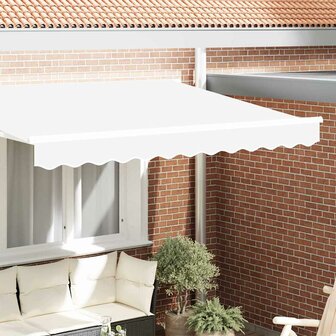 Luifeldoek volant Wit 330 x 20 cm Polyester 1