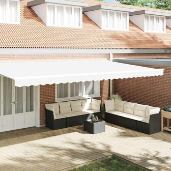 Luifeldoek volant Wit 580 x 20 cm Polyester 1