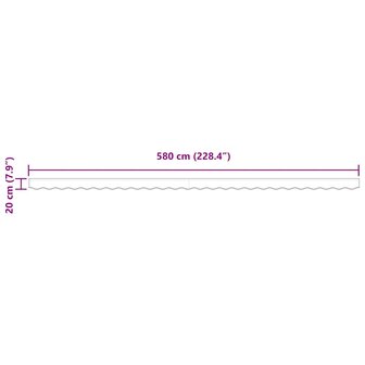 Luifeldoek volant Wit 580 x 20 cm Polyester 8