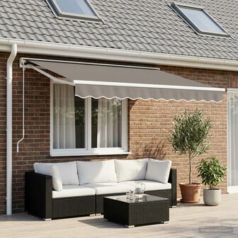 Luifeldoek volant Lichtgrijs 230 x 20 cm Polyester 1