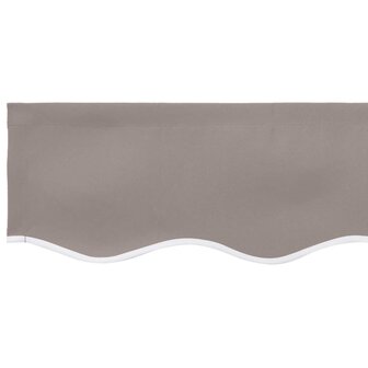 Luifeldoek volant Lichtgrijs 330 x 20 cm Polyester 5