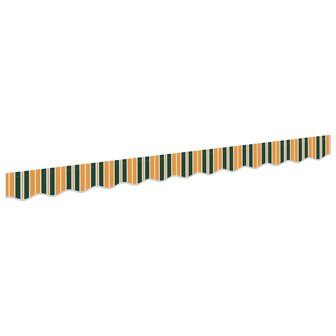 Luifeldoek volant Groen en Geel 280 x 20 cm Polyester 2