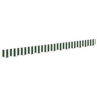 Luifeldoek volant Groen en Wit 230 x 20 cm Polyester 2