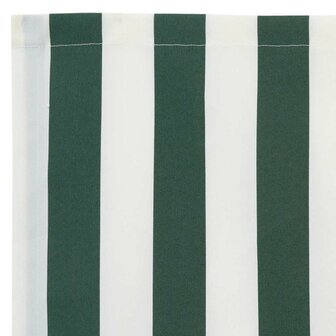 Luifeldoek volant Groen en Wit 230 x 20 cm Polyester 6