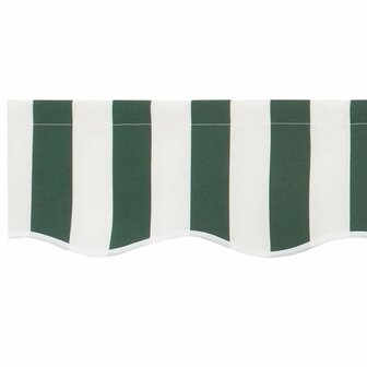 Luifeldoek volant Groen en Wit 280 x 20 cm Polyester 5
