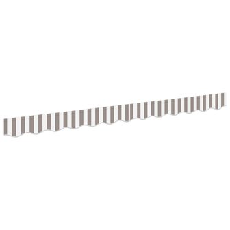 Luifeldoek volant Lichtgrijs en wit. 236 x 20 cm 2