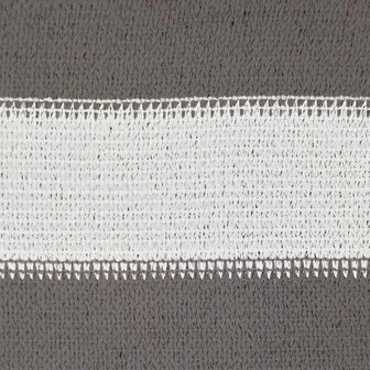 Schaduwdoek 2 x 2,5 m HDPE Rechthoekig Lichtgrijs en wit. 7