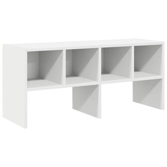 Schoenenrek stapelbaar 89,5x30x40 cm wit 2