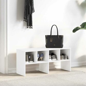 Schoenenrek stapelbaar 89,5x30x40 cm wit 3