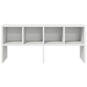 Schoenenrek stapelbaar 89,5x30x40 cm wit 4