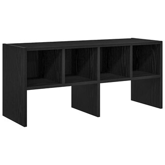 Schoenenrek stapelbaar 89,5x30x40 cm zwart eikenkleurig 2