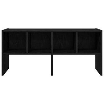 Schoenenrek stapelbaar 89,5x30x40 cm zwart eikenkleurig 4