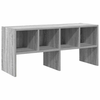 Schoenenrek stapelbaar 89,5x30x40 cm grijs sonoma eikenkleurig 2