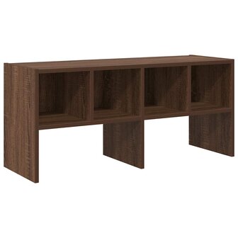Schoenenrek stapelbaar 89,5x30x40 cm bruin eikenkleur 2