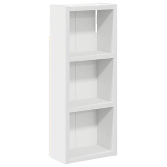 Badkamerwandkast Wit 20 x 10 x 50 cm Geconstrueerd hout 2