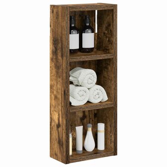 Badkamerwandkast Gerookte Eik 20 x 10 x 50 cm 3