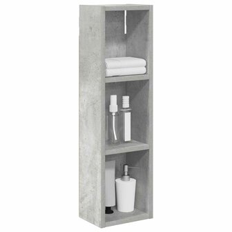 Badkamerwandkast Beton Grijs 20 x 14 x 70 cm 3