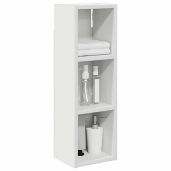 Badkamerwandkast Wit 20 x 16 x 62,5 cm Geconstrueerd hout 3