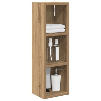 Badkamerwandkast Ambachtelijk eiken 20 x 16 x 62,5 cm 3