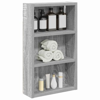 Badkamerwandkast Grijze Sonoma 30 x 10 x 50 cm 3
