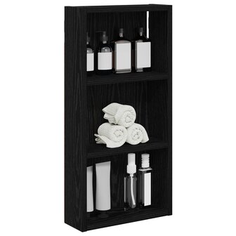 Badkamerwandkast Zwarte Eik 30 x 10 x 60,5 cm 3